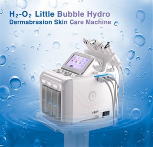 H2-O2 छोटी बबल हाइड्रो डिमाब्रेशन त्वचा देखभाल मशीन