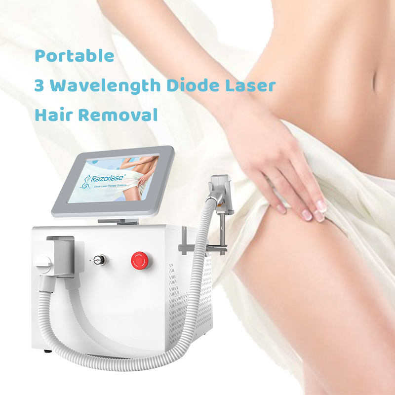 Portable laser hair removal 3 sa 1 machine