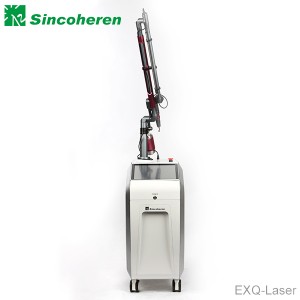 중국 최고 공급업체 Sincoheren q는 문신 색소 제거를 위한 nd yag 레이저 의료 미용 기계를 전환했습니다.