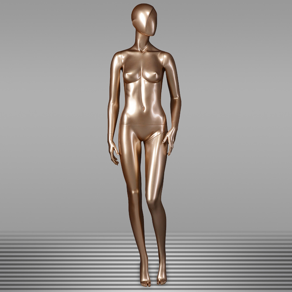 Europe and the United States clothing model frame female gold fiberglass full-body display Mannequin simulation dummy mannequin (2)zln