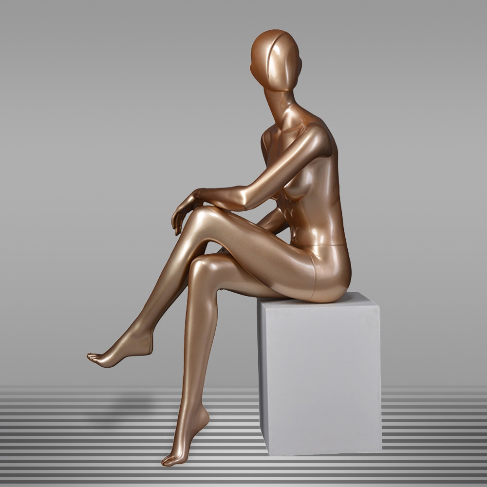 Europe and the United States clothing model frame female gold fiberglass full-body display Mannequin simulation dummy mannequin