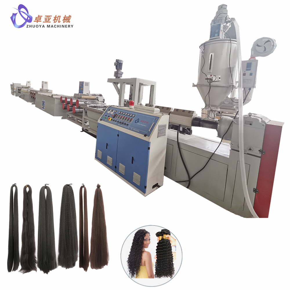 Manufacturer for Pp Synthetic Hair Fiber Production Line -
 PET synthetic hair filament making machine - Zhuoya 