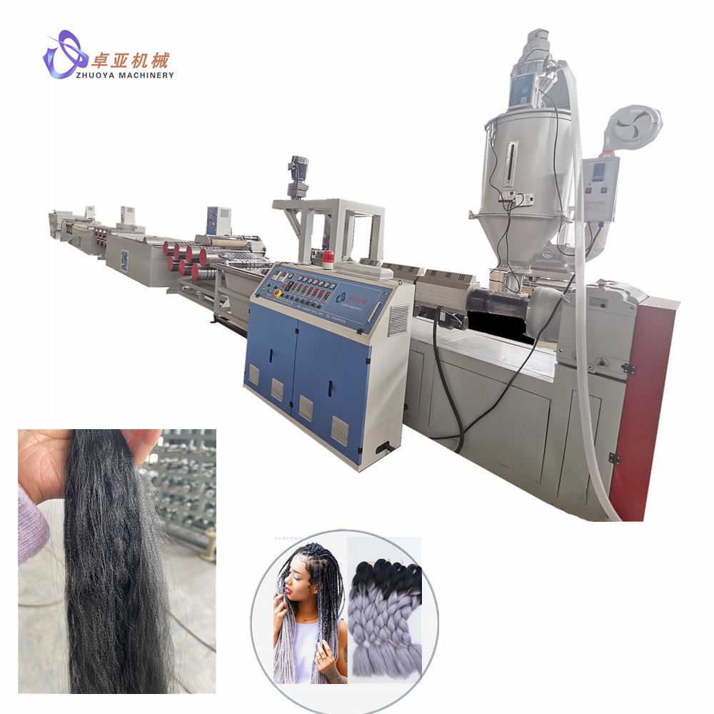 Wholesale Price China Popular Synthetic Hair Plastic Fiber Production Machine Line for Braidings/Dreadlocks/Extensions/Wigs/Hairpieces