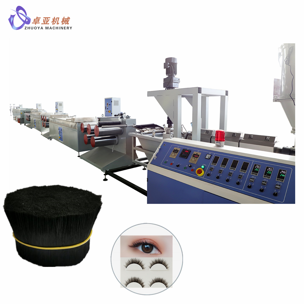 Plastic synthetic eyelash filament extruding machine