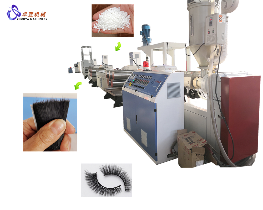 Nueva llegada China, buena calidad, hilo de fibra PBT/Pet, máquina para fabricar pestañas sintéticas