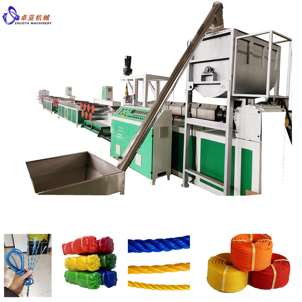 China New Type Cheap Cost PET Rope Machine with Recycled PET Bottle Flakes  factory and manufacturers