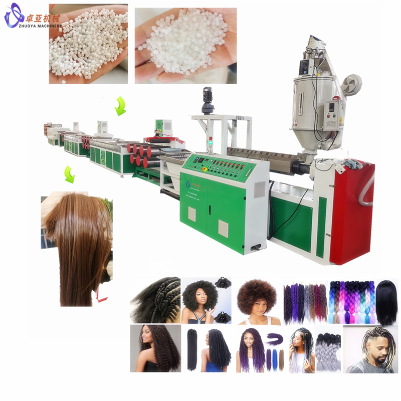 Extrusora de desenho de monofilamento de plástico profissional para animais de estimação na China de grande venda para cabelo sintético