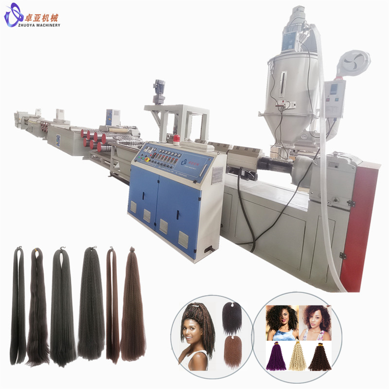 Fabrik maßgeschneiderte China Kunststoff-Perücken-Haar-Filament Pet/PP/PBT-Filament-Extruder-Herstellungsmaschinen