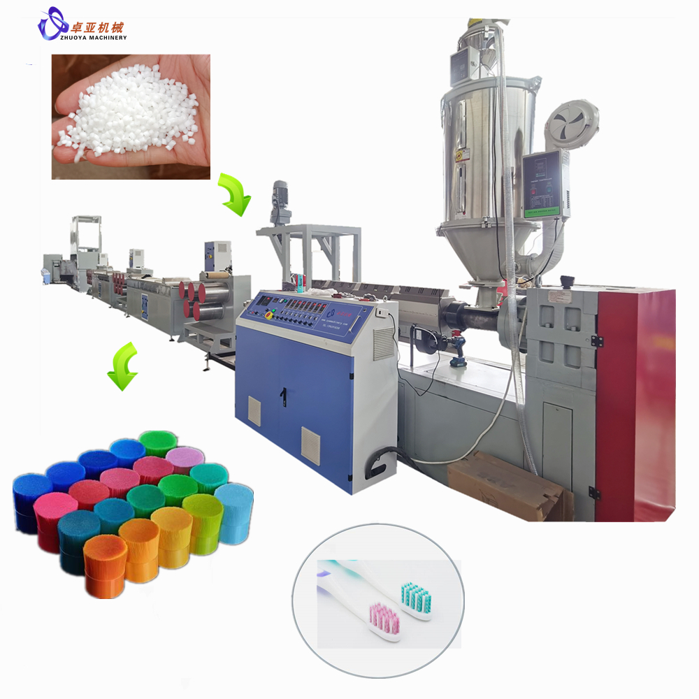 Extrusion de filament de brosse à dents en plastique de qualité supérieure en Chine Filament Pet/PP/PBT faisant des machines