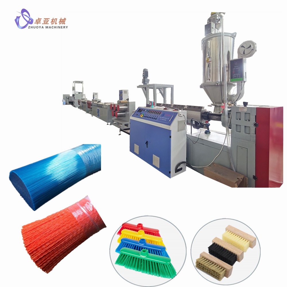 İndirimli fiyat Çin Plastik PET/PP Filament Süpürge/Fırça Filament Ekstruder Filament Yapma Makinesi