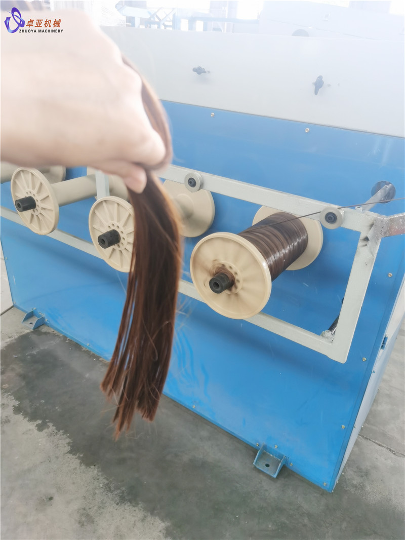 中国の専門家中国人工毛ウィッグ糸加工機