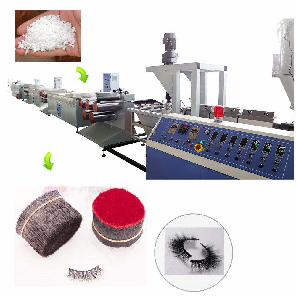 Fábrica na China para máquina de produção de filamento de cílios PBT macio de cor marrom de alta qualidade na China