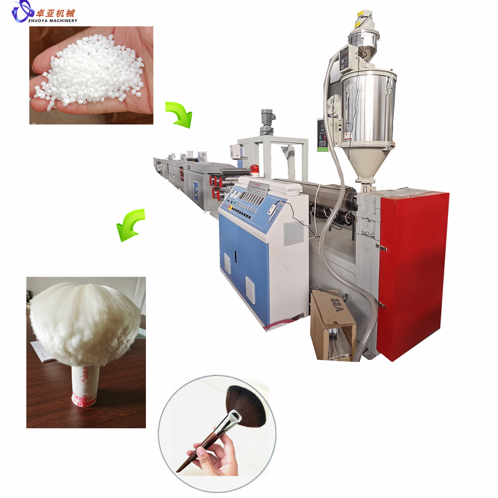 आईलैश ब्रश कॉस्मेटिक ब्रश मेकअप ब्रश के लिए फैक्टरी सस्ते चीन पीबीटी मोनोफिलामेंट उत्पादन लाइन
