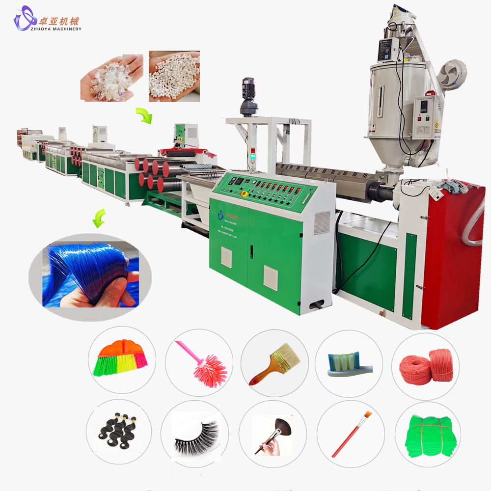 Machine d'extrudeuse de ligne de filament de pinceau de peinture de filets de pêche de PE/PA/nylon de Chine en gros d'OEM