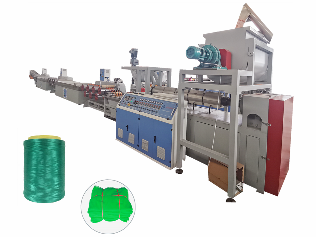 अच्छी गुणवत्ता वाली चीन पेट/पीपी कंस्ट्रक्शन प्रोटेक्टिव नेट वायर फिलामेंट एक्सट्रूडर मशीन