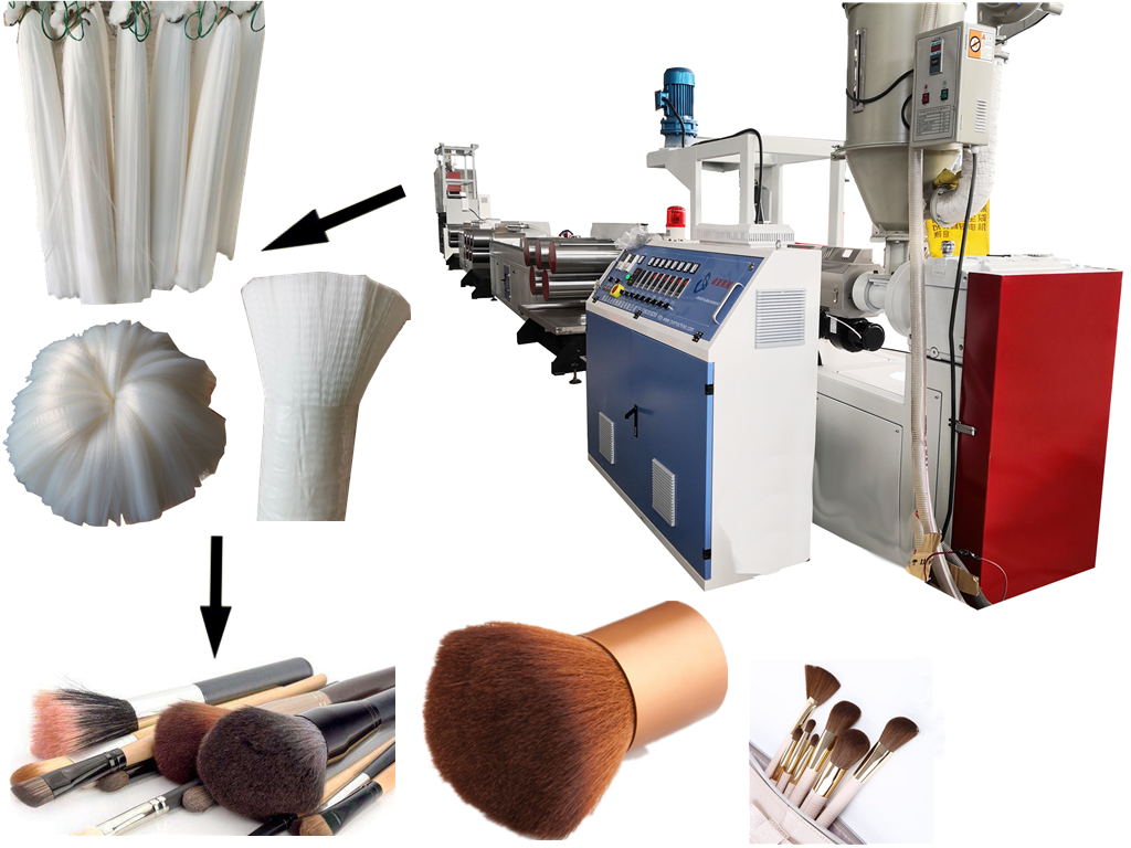 100% Original Monofilament Production Machine For Brush -
 Plastic PBT PET makeup brush filament drawing machine - Zhuoya 