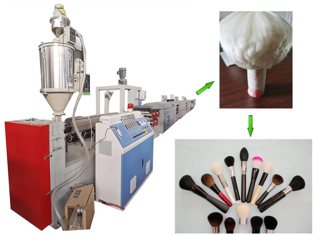 Reasonable price Cosmetic Brush Monofilament Production line -
 Plastic cosmetic brush filament extruding machine - Zhuoya 