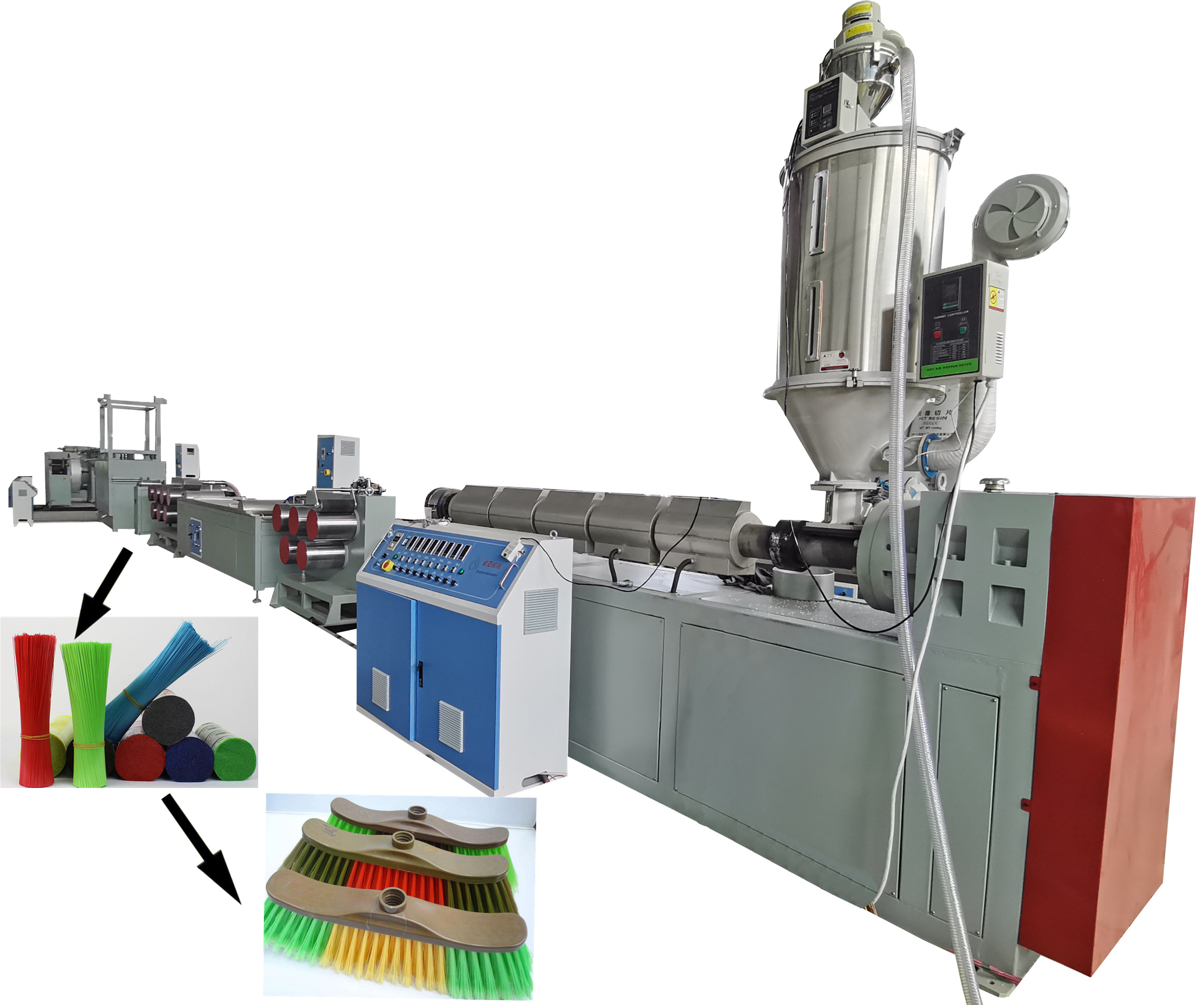 2020 wholesale price Broom Fiber Production line -
 Plastic broom filament extruding machine - Zhuoya 