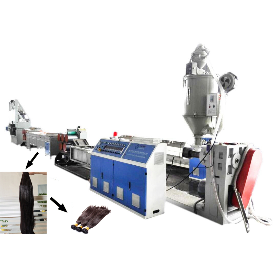 Chinese wholesale Synthetic Hair Wig Net Extruder - Plastic synthetic hair filament extruding machine - Zhuoya 