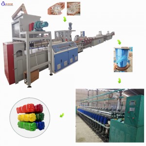 Linha de produção de extrusora de filamento PP da China Máquina extrusora de fio de monofilamento de plástico para plano de fabricação de corda