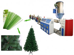 Pabrik Asli Cina Lembaran Hijau PET Buatan untuk Pohon Natal Jarum Pinus