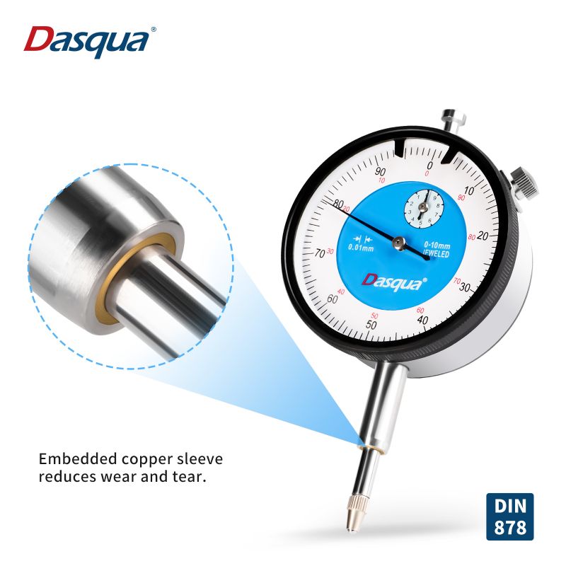 Dasqua 5111-0000 Precyzyjny czujnik zegarowy DIN878 Czujnik zegarowy 0...