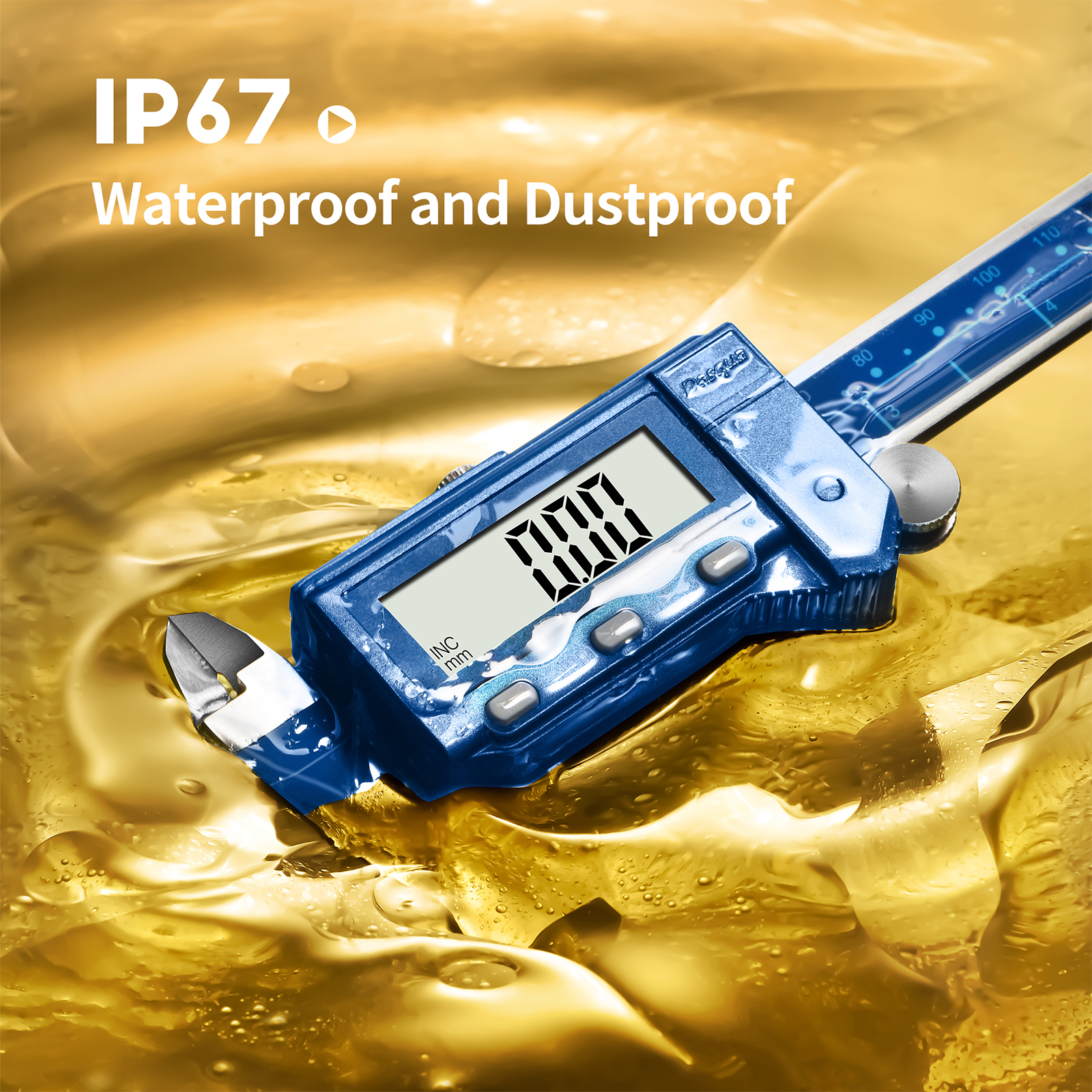 Dasqua Blu 2015-1005-A IP67 Waterproof 0-150 mm Electroni...