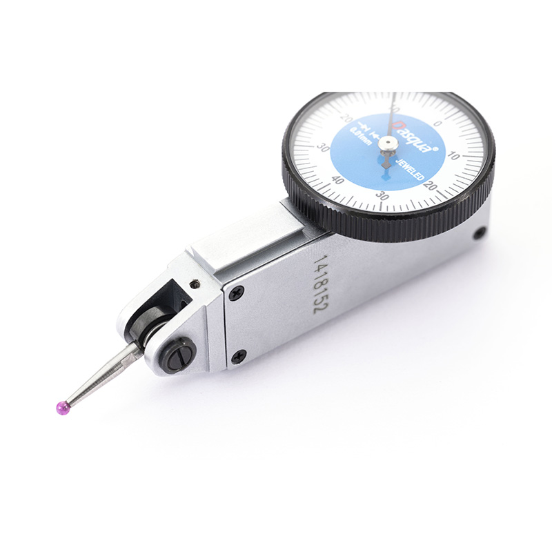 Indicador de prueba de dial con acabado cromado satinado duradero de alta precisión DASQUA con engranaje a prueba de golpes