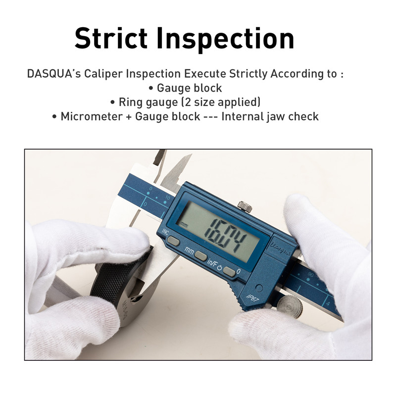 DASQUA High Precision 6 Inch/150mm IP67 Waterproof Digital...