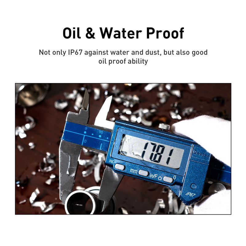 DASQUA ከፍተኛ ትክክለኛነት 6 ኢንች/150ሚሜ ዘይት እና IP67 Waterproo...