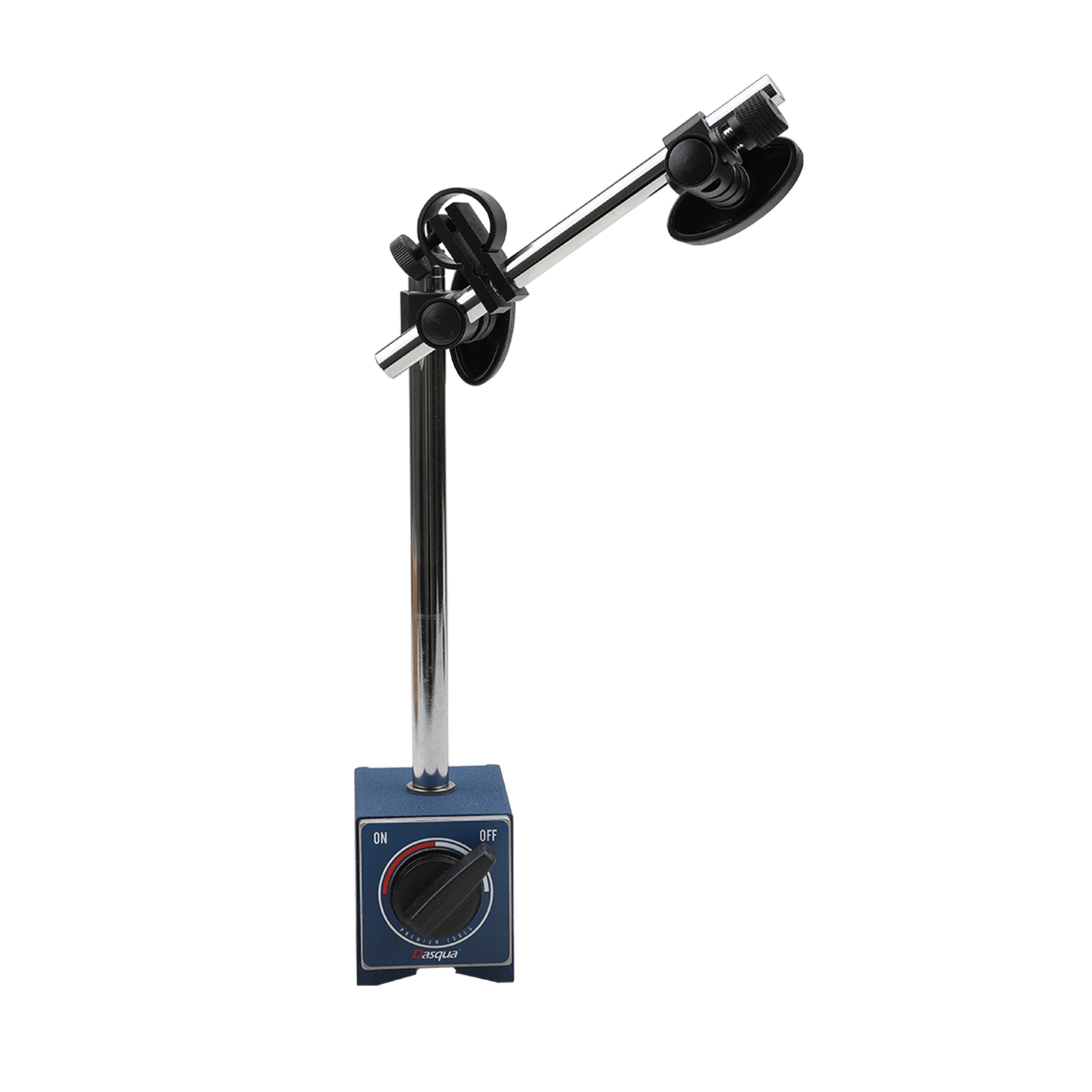 DASQUA Base magnética de 60 kg / 132 lb para indicadores de prueba de dial digital Indicadores de precisión industriales Soporte con ajuste fino