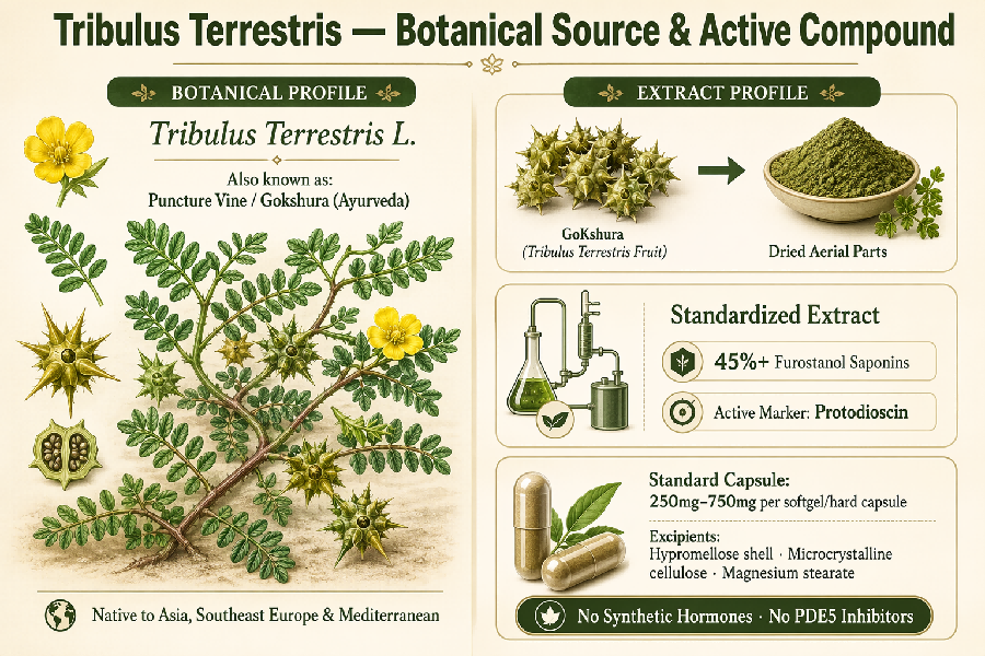 Tribulus Terrestris Extract Capsule: Science-Backed Guide to Natural Vitality Supplement