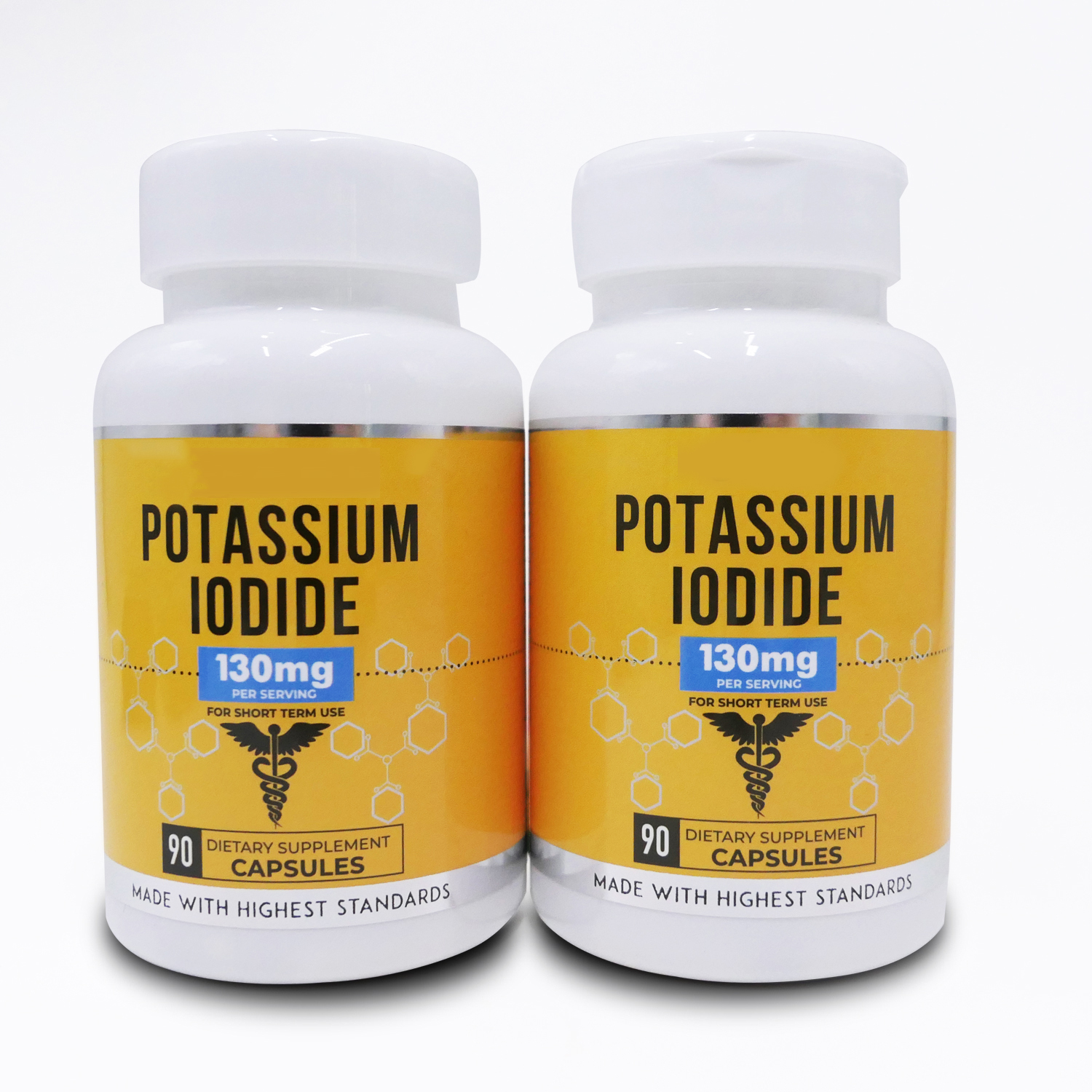 Potassium Iodide 130mg - 90 Capsules - Emergency Survival Supplement