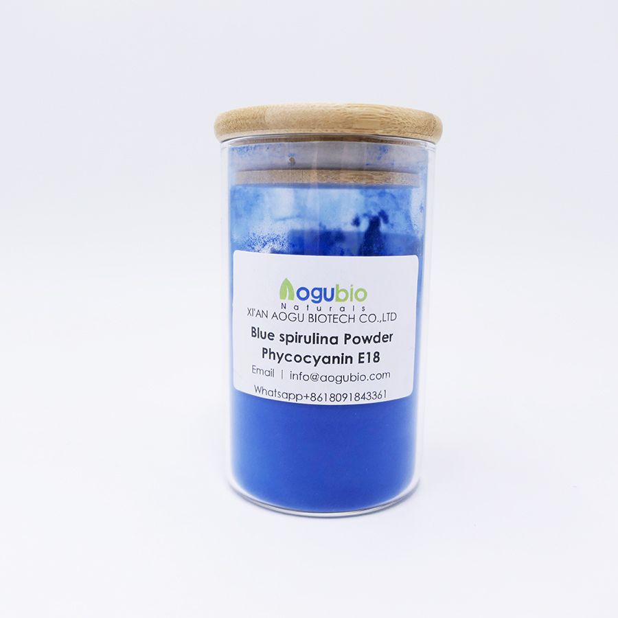 Factory Price Bulk Blue Spirulina Extract Phycocyanin Powder E6 E18 E25 E40