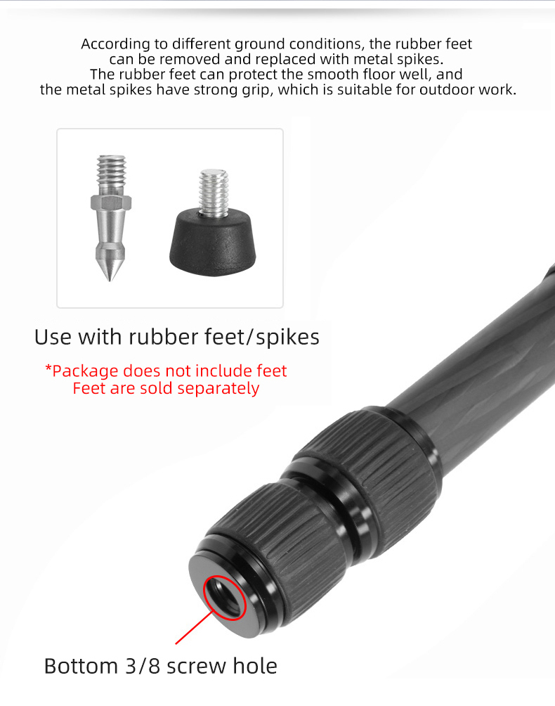  Professional carbon fiber tripod-3 section, 120i8