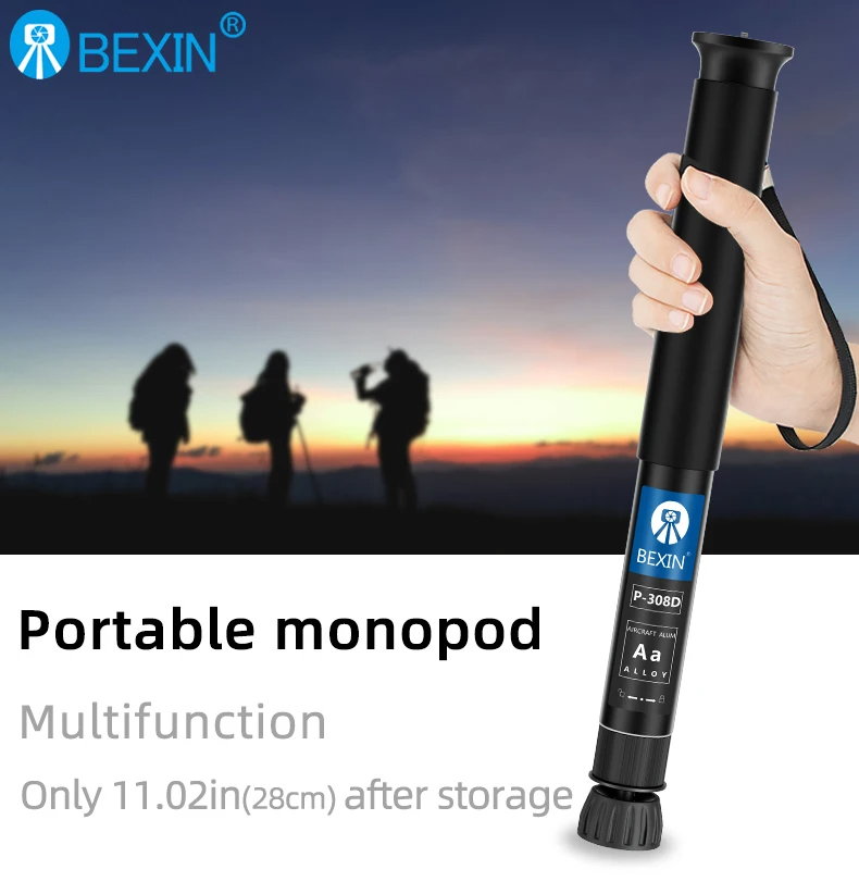 Camera Monopod Aluminum Portable Lightweight Travel Monopod 61p54