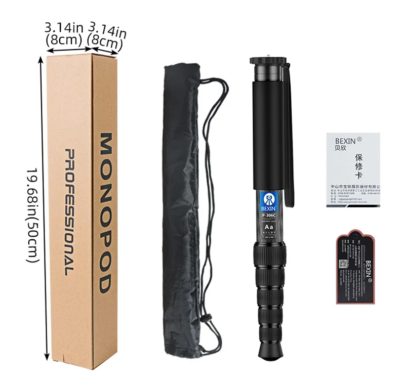 Camera Monopod Carbon fiber Portable Lightweight Travel Monopod 625jo