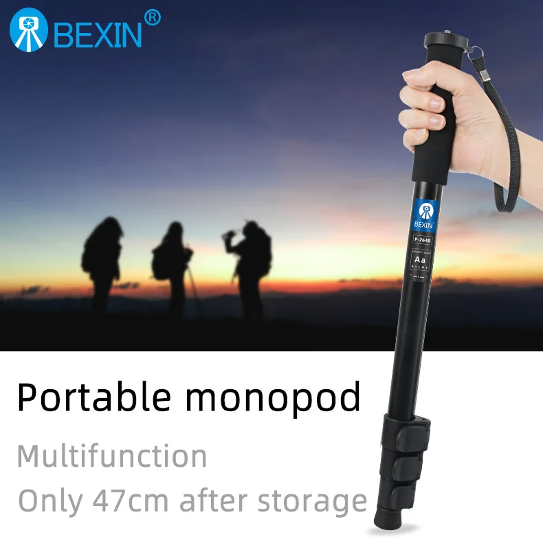 Aluminum Alloy Material Adjustable Monopod With Buckle Design For Cameras (1)ue8