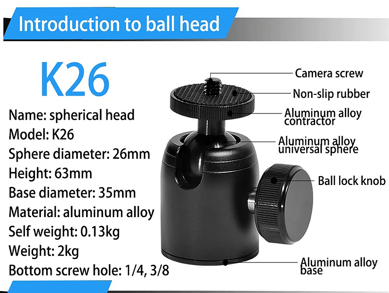Ball Head K25,K26,K26A (4)y5h