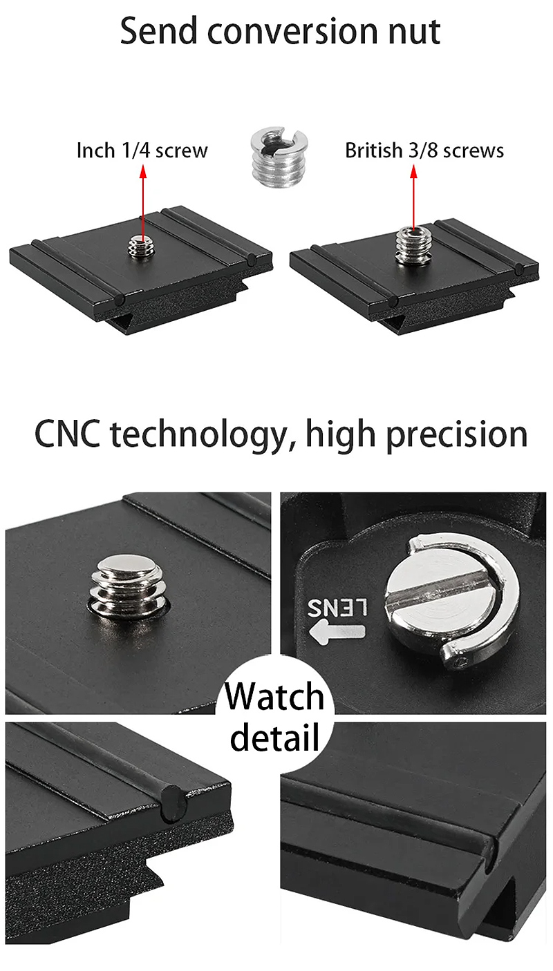 Camera plate 200PL-PRO Quick Release Plate Mounting For Arca Manfrotto (4)bcu
