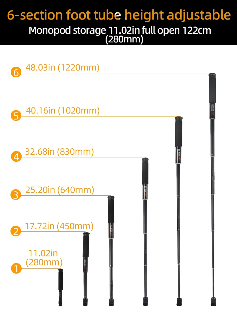 Portable Professional DSLR Monopod Walking Stick (13)pyr
