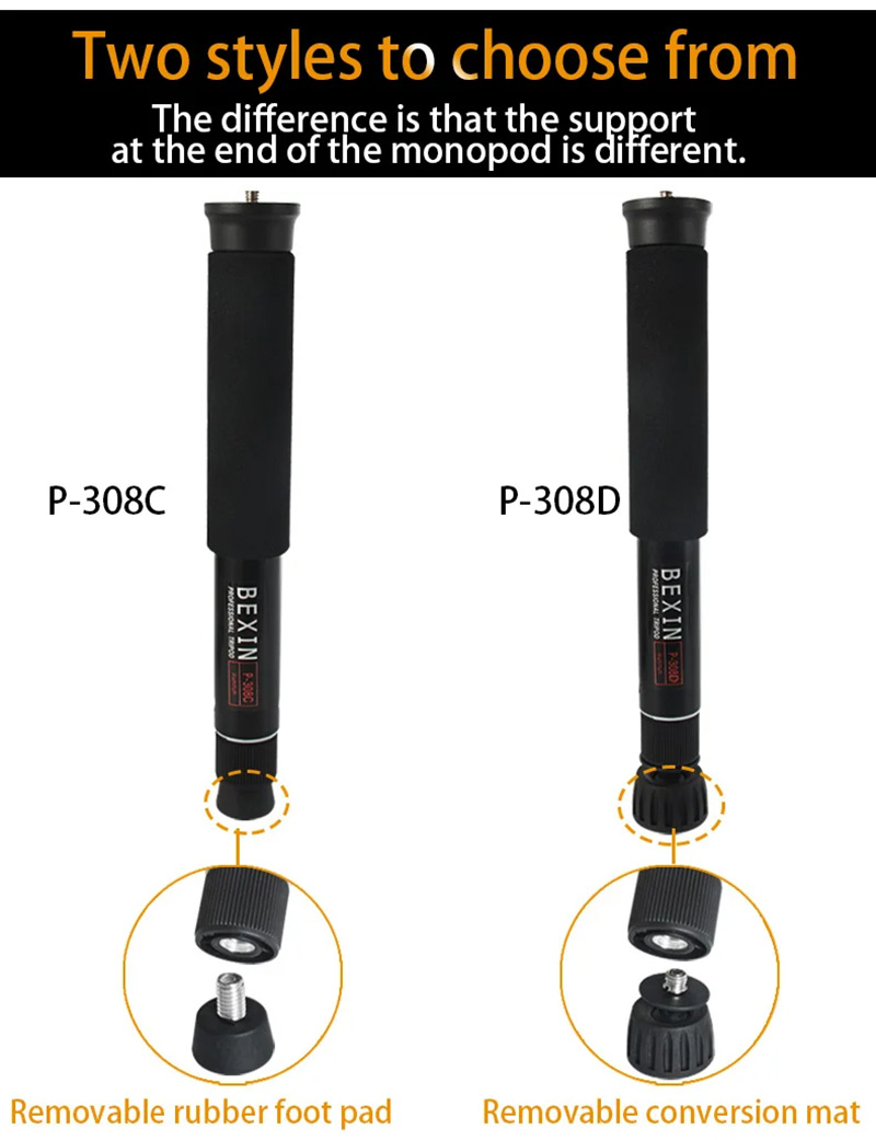 Extendable Camera Tripod Monopod Selfie Stick for Sony Canon Nikon Camera DSLR  (8)lib