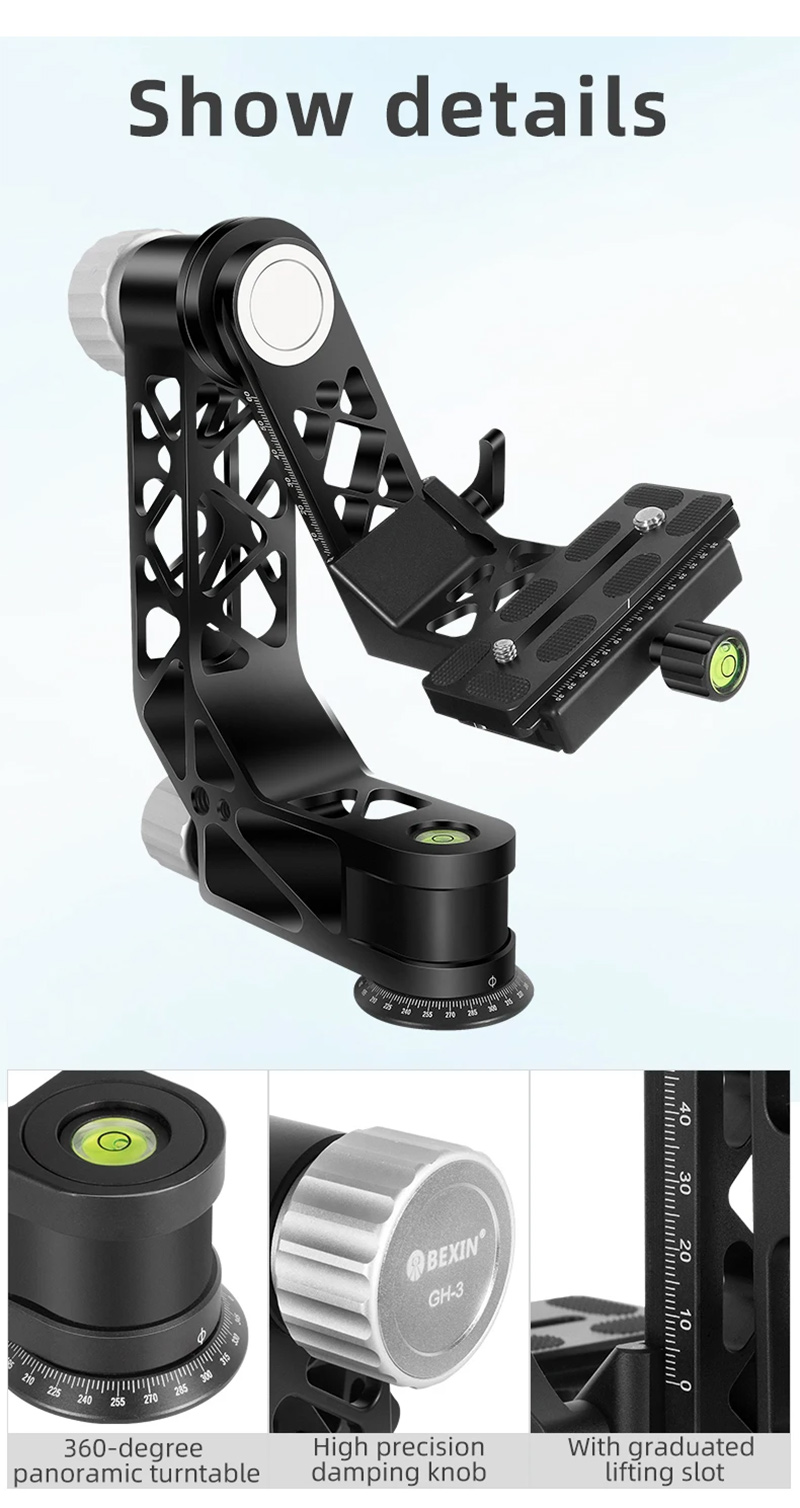 BEXIN GH-3 360 degree follow-up anti shake cantilever gimbal stabilizer for Camera (3)im5