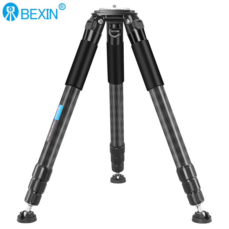 BEXIN ST424C professional carbon fiber tripod-4 section, 60.81in, 4.85lbs, without center column