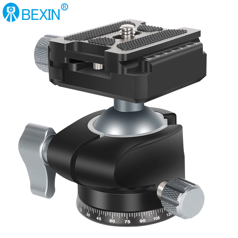 28mm Aluminium Alloy Ball Head with 1/4 Inch Plate 6kg Payload