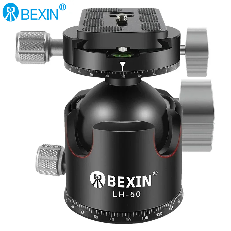 BEXIN LH-50 Low Center of Gravity Dual Panorama Tripod Ball Head for Camera