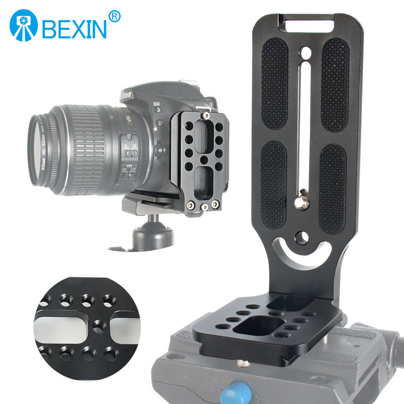 BEXIN L130-50 Universal Camera L Bracket Quick Release L Plate 1/4 Inch Screw for Camera