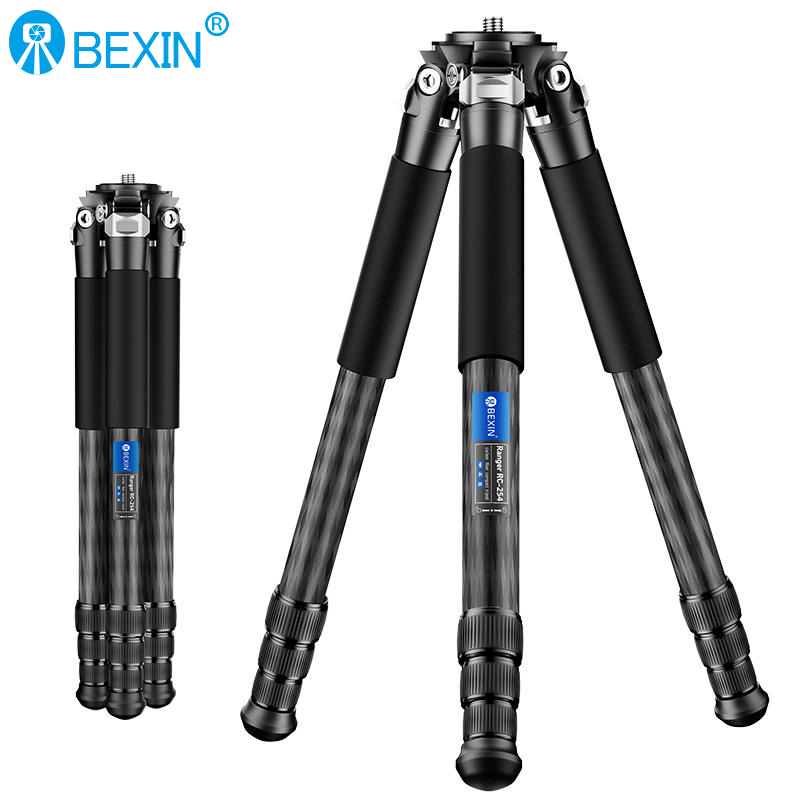 Rc254 Carbon Fiber Photography Tripod Without Central Axis Compact Stand