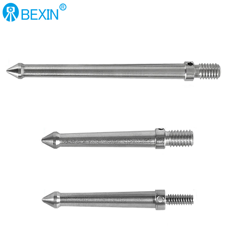 Bexin Stainless Steel Tripod Ground Nail Unc 3/8 Unc1/4 Tripod Long Foot Nail With Wrench For Ordinary Camera Tripod Foot Nail