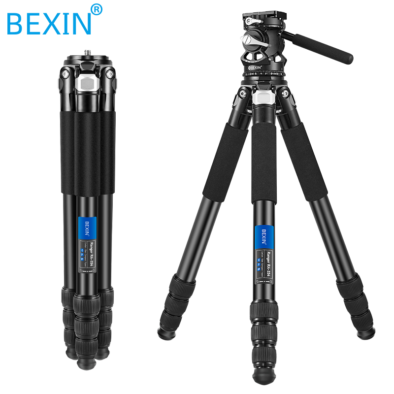 BEXIN professional aluminum tripod portable and stable long-focus gun shooting camera photography frame